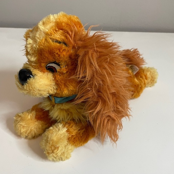 Lady And The Tramp Disney Parks Stuffed Plush Dog 13" Lying Down - Picture 2 of 6